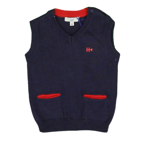 GILET MAGLIA - SILVIAN HEACH - Colore: Blu - Stagione: Primavera-Estate