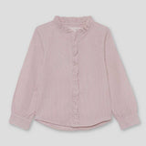 CAMICIA A RIGHE CON ROUCHES