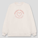 Rundhals-Sweatshirt mit Print