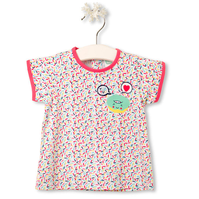 
  T-Shirt aus der Tuc Tuc Kinderbekleidungslinie mit Druckknöpfen auf der
  hinter. Mehrfarbiges...