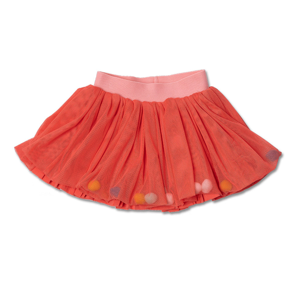 Tüllrock aus der Tuc Tuc Children's Clothing Line mit Bommeln im Volant.
Zusammensetzung: POLYEST...