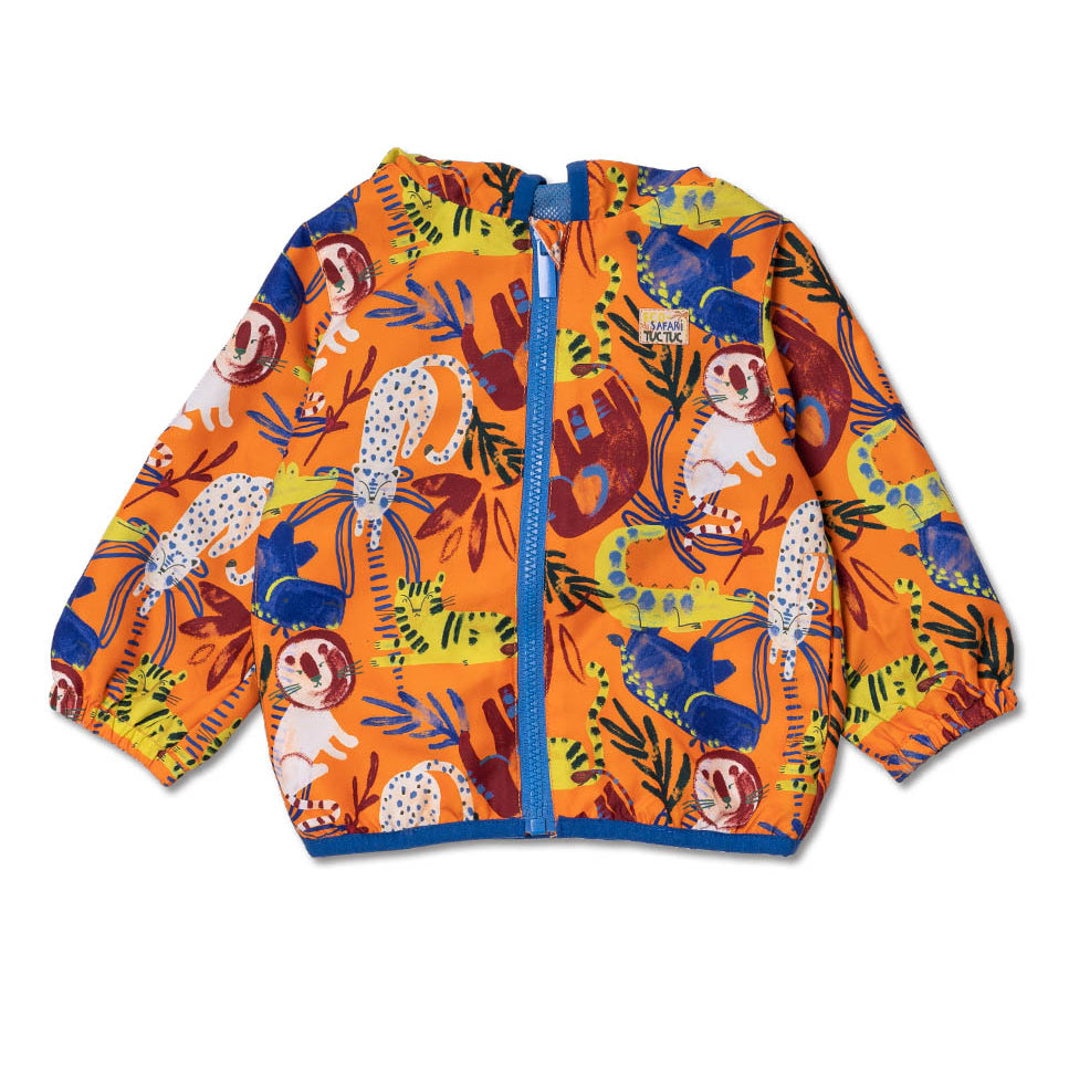Windbreaker jacket from the Tuc Tuc Children's Clothing Line, lined inside and featuring an all-o...