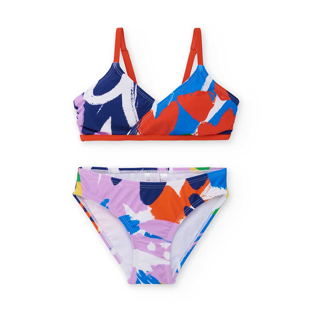 
Bikini aus der Kinderbekleidungslinie Tuc Tuc, mit überkreuztem Modell und verstellbaren Trägern...