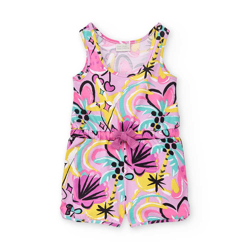 Tuta-Shorts aus der Kinderbekleidungslinie Tuc Tuc, mit elastischem Bund und Kordeln aus Viskose....