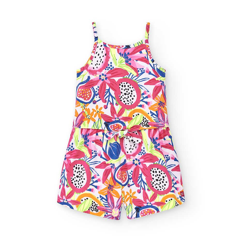 
Sonniges Kleid aus der Kinderbekleidungslinie Tuc Tuc, mit Knoten in der Taille und durchgehende...