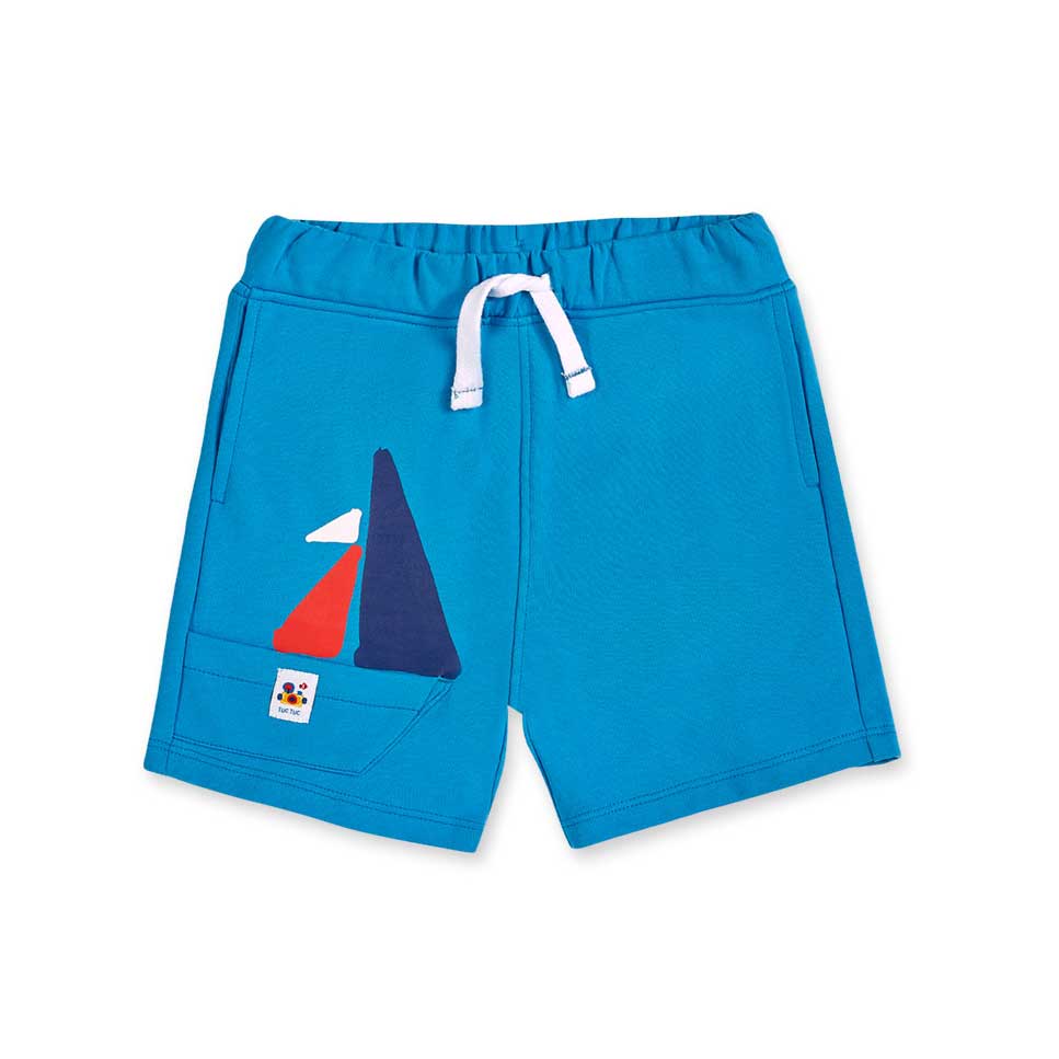 
Shorts aus der Kinderbekleidungslinie Tuc Tuc, aus leichtem Sweatshirtstoff mit bunten Aufdrucke...