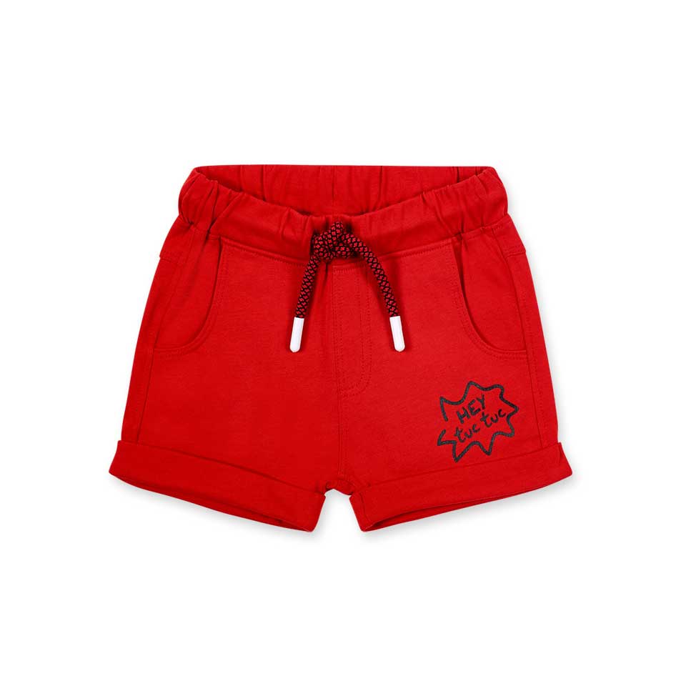 
Shorts aus der Kinderbekleidungslinie Tuc Tuc, mit kleinen Taschen vorne sowie Kordeln und elast...