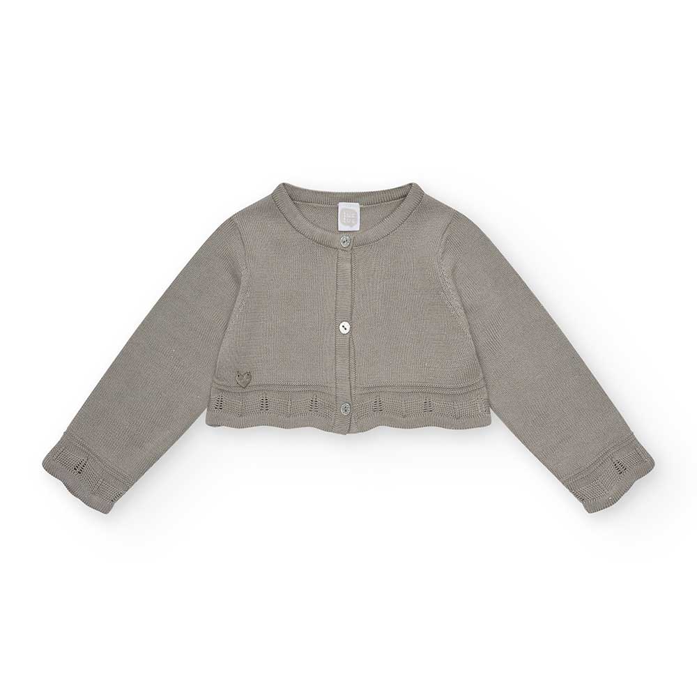 Strickjacke Linea Abbigliamento Bambina Tuc Tuc, mit kurzem Modell und Mini-Strasssteinen versehe...