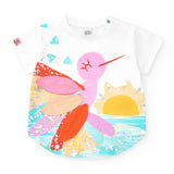 JERSEY T-SHIRT UND RADLERLEGGINGS