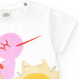 JERSEY T-SHIRT UND RADLERLEGGINGS
