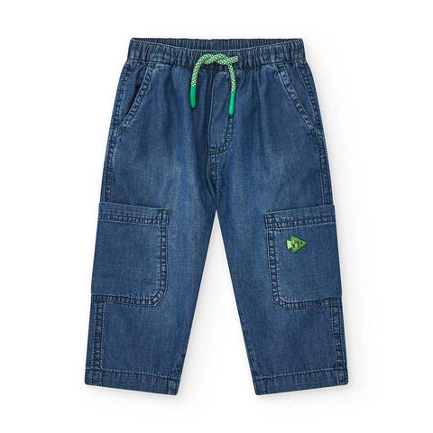 BAUMWOLL-LEINENHOSE