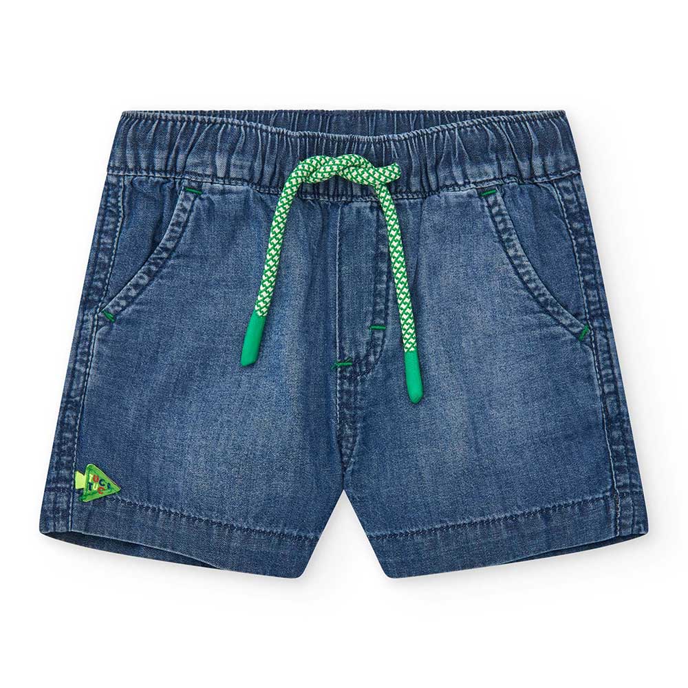 Bermudashorts aus der Tuc Tuc Kinderbekleidungslinie, aus dunkel gewaschenen Jeans mit Gummizug u...