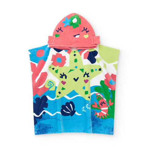 STRANDTUCH-PONCHO