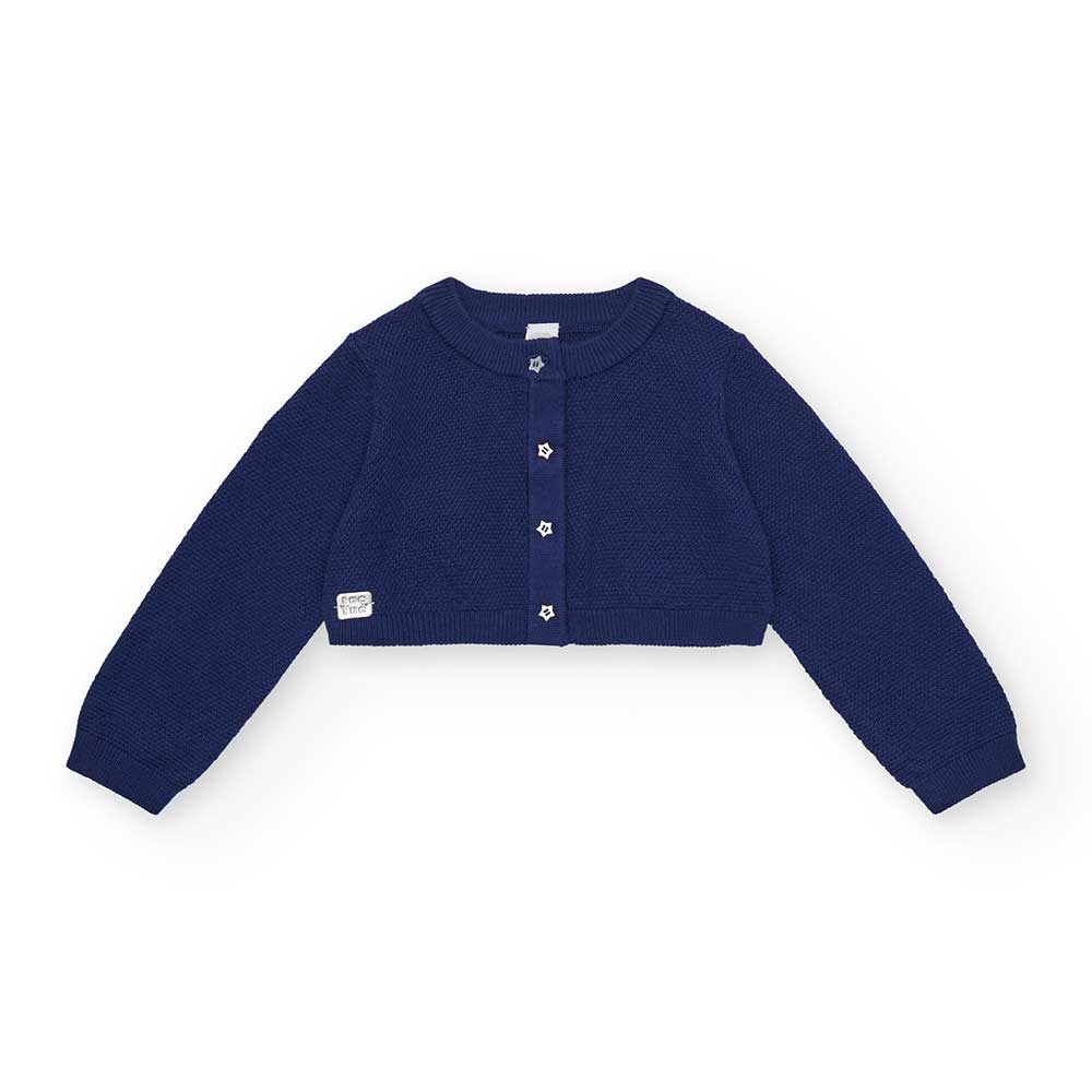 Cardigan della Linea Abbigliamento Bambina Tuc Tuc, modello corto a tinta unita.
Composizione: Co...