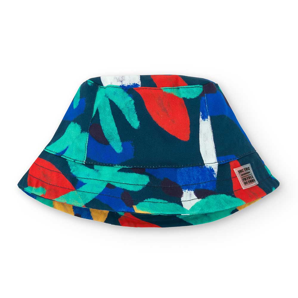 Cappello della Linea Abbigliamento Bambino Tuc Tuc, con fantasia a colori vivaci.
Composizione: C...