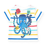 TRIKOT-T-SHIRT UND FLEECE-BERMUDA-SHORTS