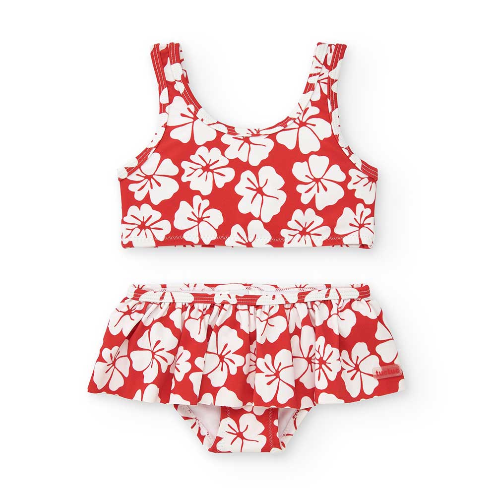 Bunt gemusterter Bikini aus der Kinderbekleidungslinie Tuc Tuc.
Zusammensetzung: Polyamid 82%, El...