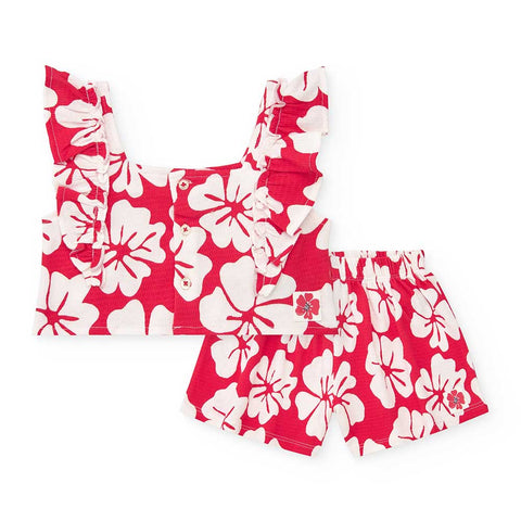 T-SHIRT E PANTALONICINI JERSEY - Tuc Tuc - Sesso: Bambina - Colore: Rosso - Stagione: Primavera-Estate