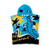 Poncho mare Tuc Tuc con design colorato e cappuccio, ideale per bambini.