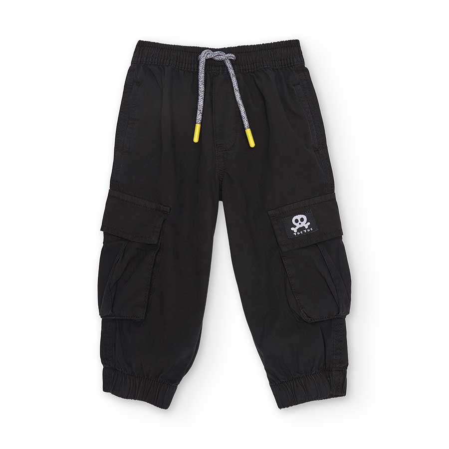 Pantalone lungo della Linea Abbigliamento bambino Tuc Tc, con elastico sul fondo e laccetto in vi...