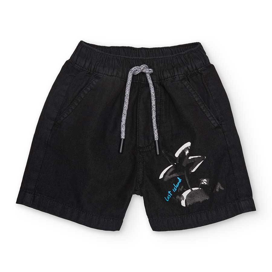 Shorts from the Children's Clothing Line tuc Tuc, with a drawstring at the waist and small pocket...