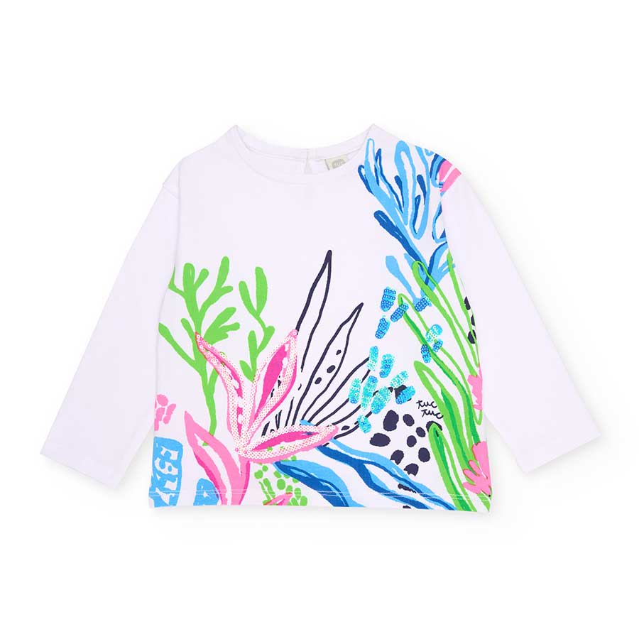 Langarmshirt aus der Tuc Tuc Kinderbekleidungslinie mit einer mehrfarbigen maritimen Druckvorlage...