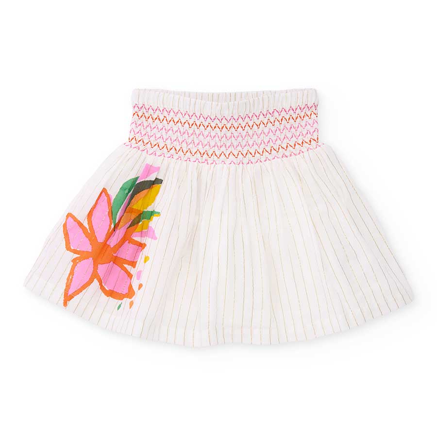 Kinderrock aus Stoff der Tuc Tuc Kinderbekleidungslinie mit elastischem Taillenbund und Lurex-Det...