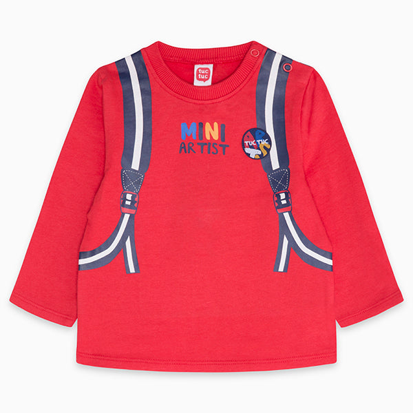 
  T-Shirt aus der Tuc Tuc Childrenswear Line mit Druckknöpfen auf der
  Schultergurt und auf der...