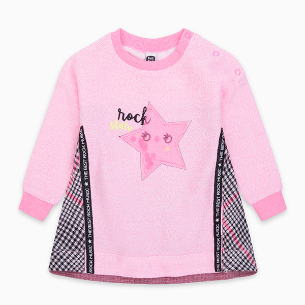 
  Kleid aus der Tuc Tuc Girl's Clothing Line mit Druckknöpfen an der
  Schultergurt und Stoffapp...