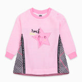 JERSEY KLEID UND SWEATSHIRT
