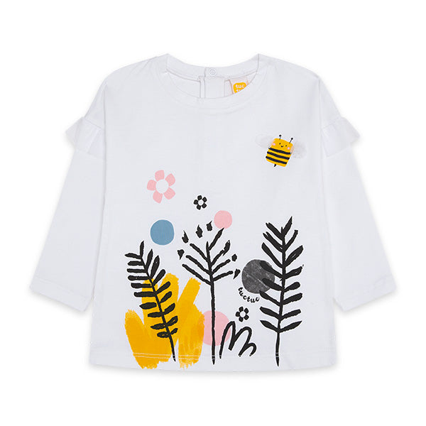 
  Maglietta della linea Abbigliamento Bambina Tuc Tuc , collezione Bee Happy con tulle
  sulle m...