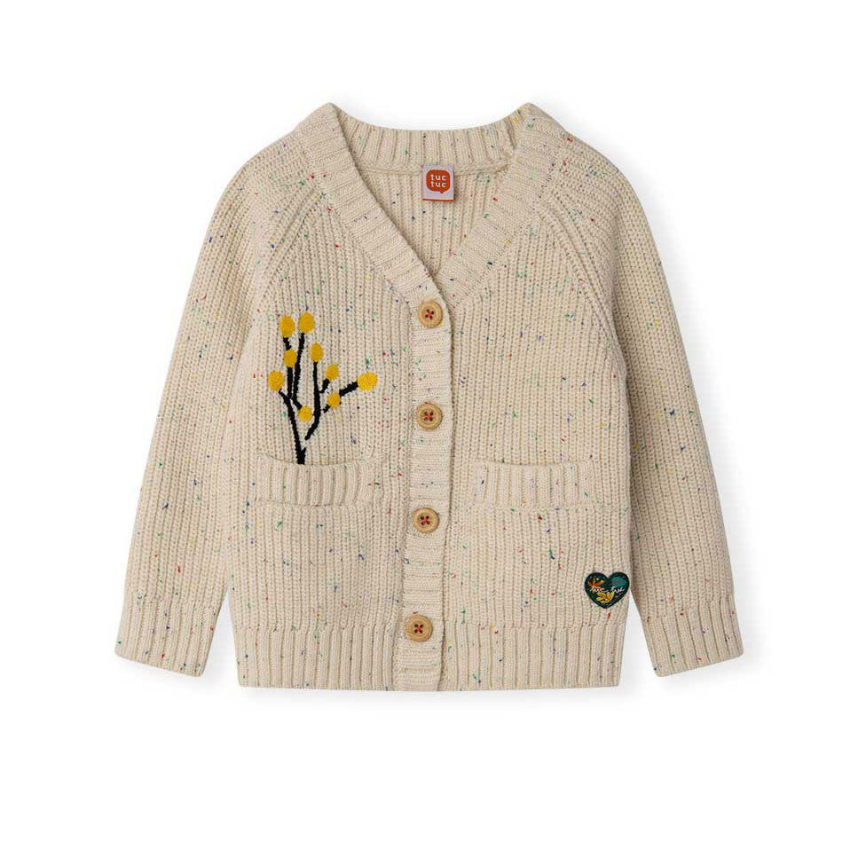 
Strickjacke aus der Tuc Tuc Girl's Clothing Line, lang, mit Taschen auf der Vorderseite und mehr...