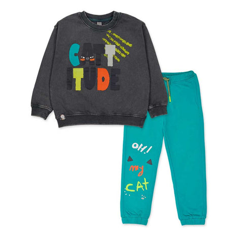 COMPLETO DUE PEZZI FELPA - TUC TUC - Colore: uni - Stagione: Autunno-Inverno
