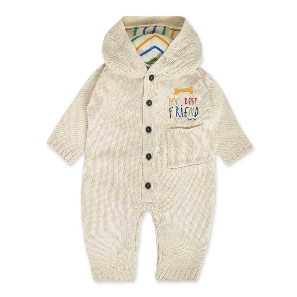 
Tuta in maglia della linea Abbigliamento Bambino Tuc Tuc, con cappuccio e abbottonatura sul dava...