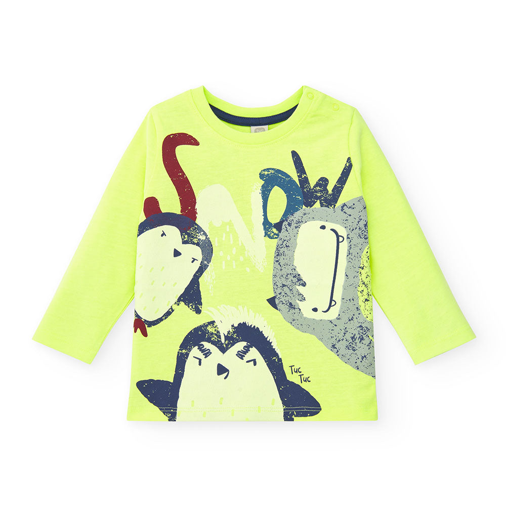 Entdecke unser wundervolles Langarm-T-Shirt von Tuc Tuc, perfekt um Ihr Kind stilvoll und bequem ...