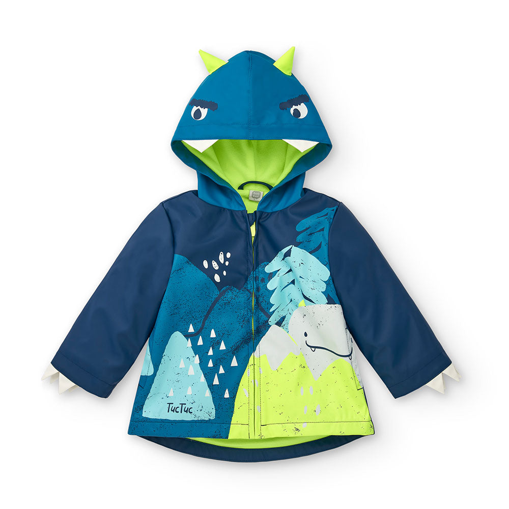 Tuc Tuc Kinderbekleidungslinie, mit Fleece-Innenseite und Kapuze. Seitentaschen und weiche Farben...