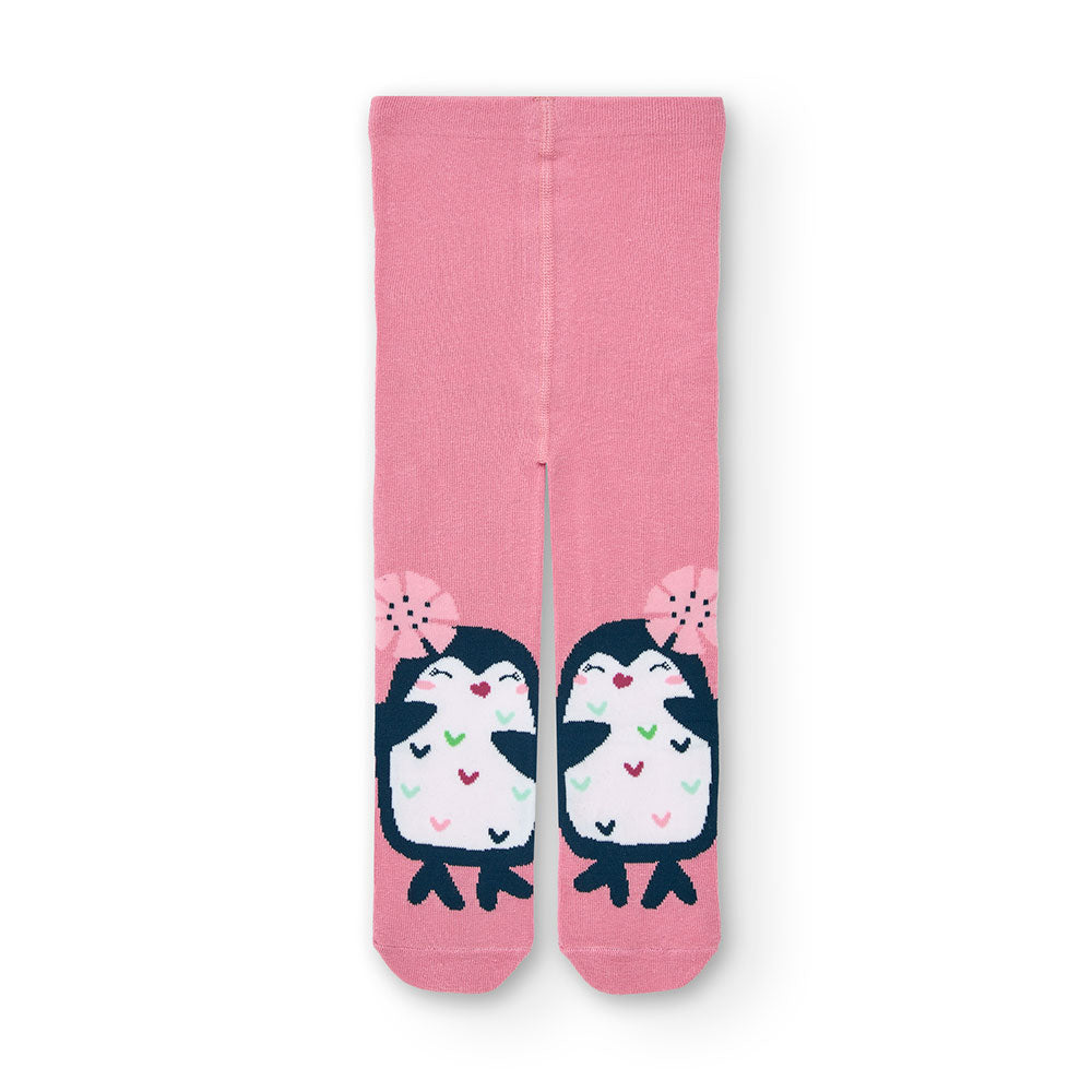 Ein Paar Strumpfhosen aus der Tuc Tuc Girls' Clothing Line, eine einfarbig und die andere gemuste...
