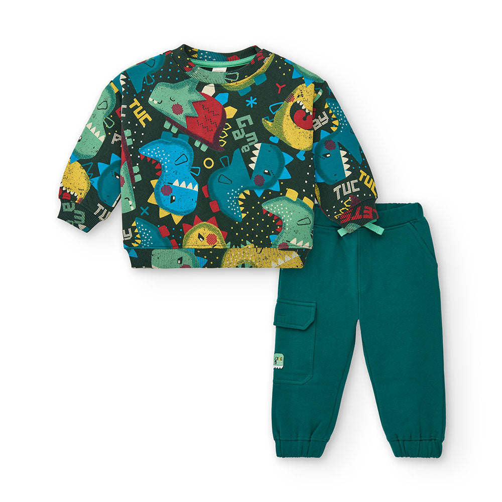 Trainingsanzug aus der Tuc Tuc Kinderbekleidungslinie, mit buntem, geschlossenem Sweatshirt und e...