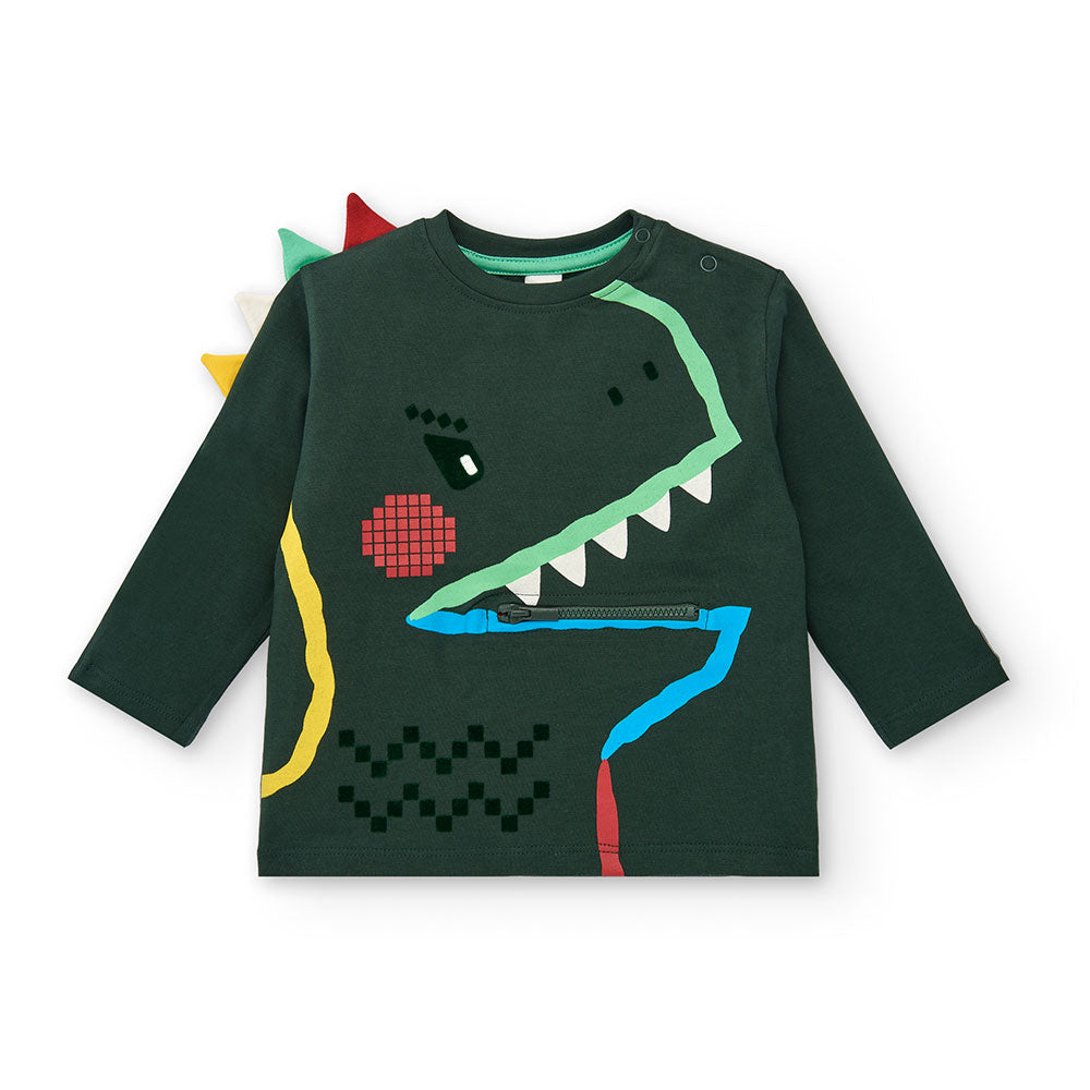 T-Shirt aus der Tuc Tuc Kinderbekleidungslinie, mit farbenfrohem Aufdruck auf der Vorderseite und...