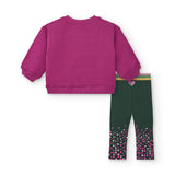 TRIKOT-SWEATSHIRT UND LEGGINGS