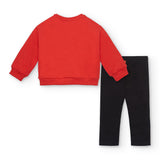 JERSEY-SWEATSHIRT UND LEGGINGS