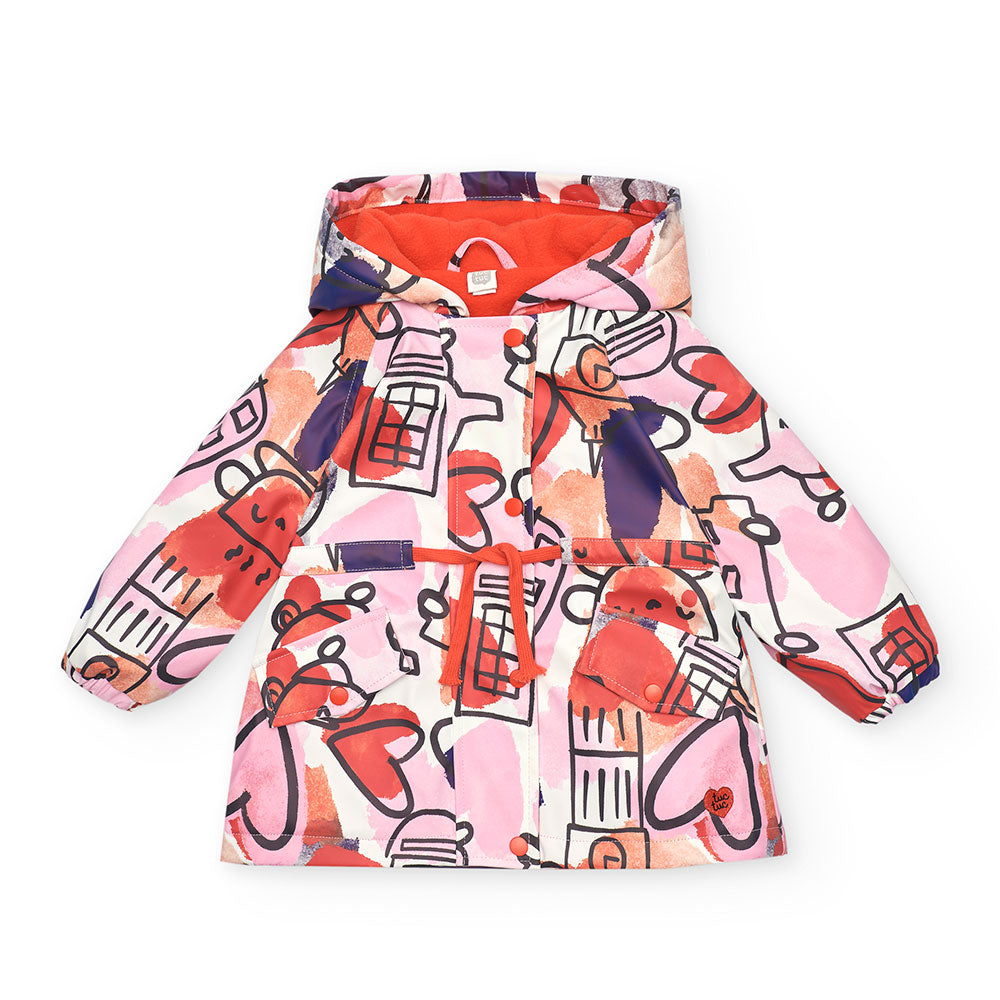 Cerata aus der Tuc Tuc Kinderbekleidungslinie, mit Fleece-Innenseite, Kapuze und verstellbarem Bu...