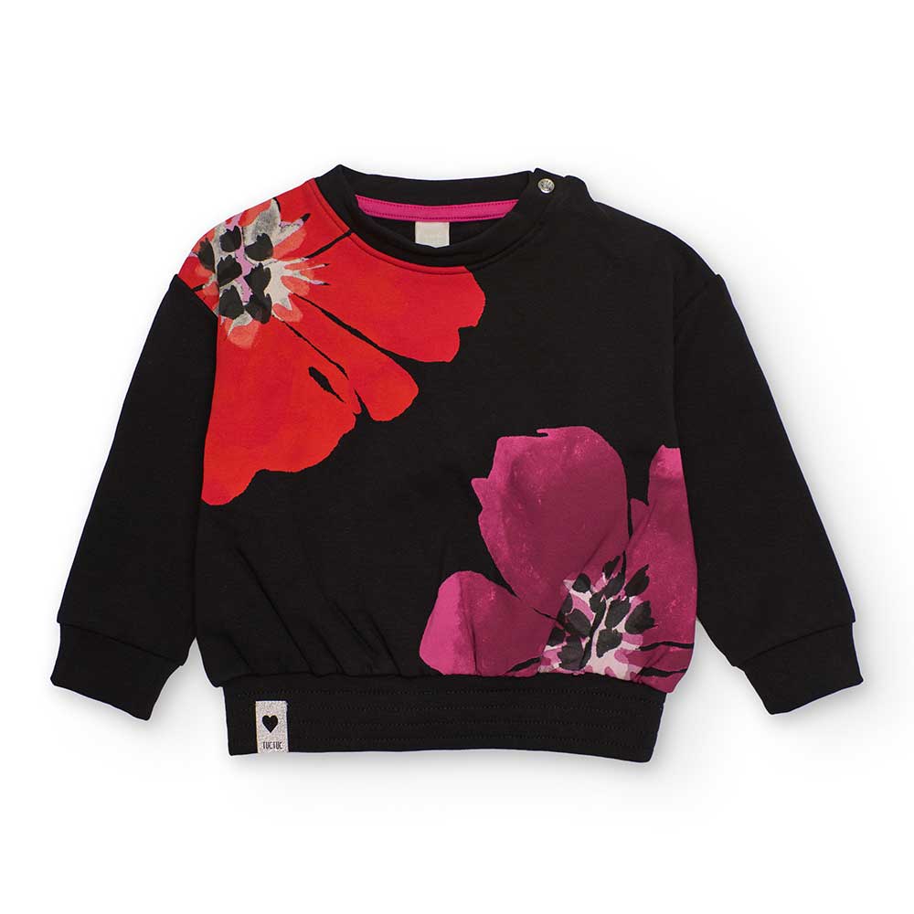 Felpa della Linea Abbigliamento Bambina Tuc Tuc, con stampa a tinte accese sul davanti.
Zusammens...