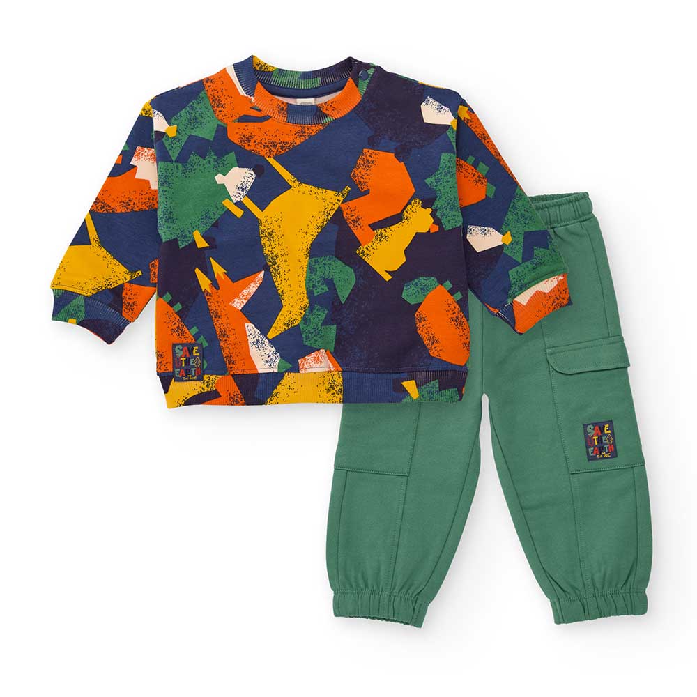 Schenke deinem Kind ein buntes und lebhaftes Sweatshirt-Set, perfekt, um die kühlen Tage mit Freu...