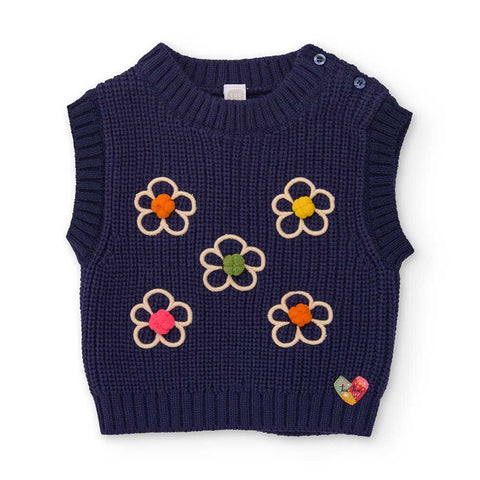 GILET TRICOT - TUC TUC - Sesso: Bambina - Colore: Blu - Stagione: Autunno-Inverno