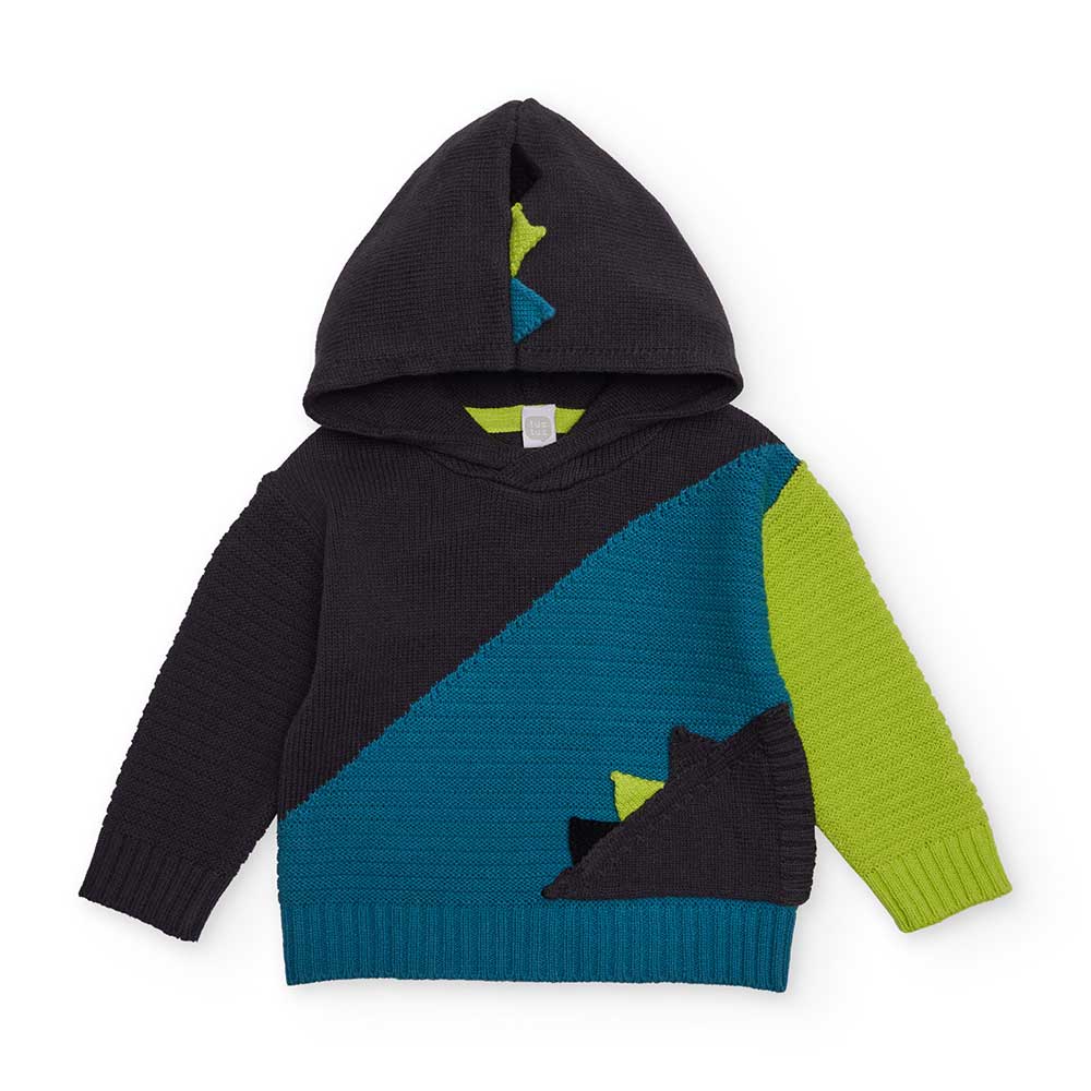 Maglione della Linea Abbigliamento Bambino Tuc Tuc, con cappuccio e fantasia geometrica.
Composiz...