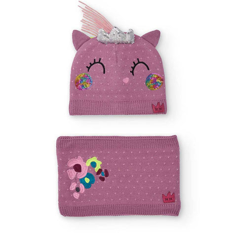 STRICKMÜTZE UND -SCHAL