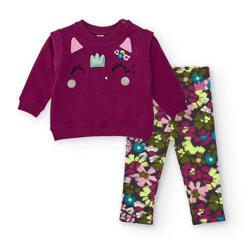 FELPA E LEGGINGS - Tuc Tuc - Sesso: Bambina - Colore: Fucsia - Stagione: Autunno-Inverno