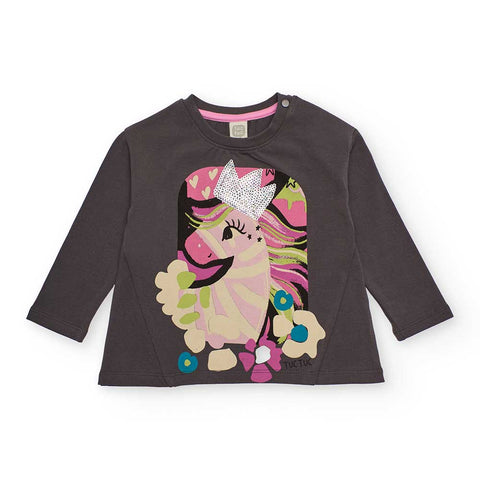 T-SHIRT JERSEY - Tuc Tuc - Sesso: Bambina - Colore: Grigio - Stagione: Autunno-Inverno