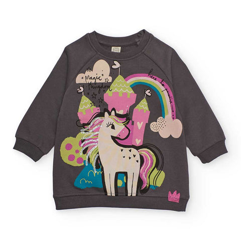 ABITO FELPA - TUC TUC - Sesso: Bambina - Colore: Grigio - Stagione: Autunno-Inverno